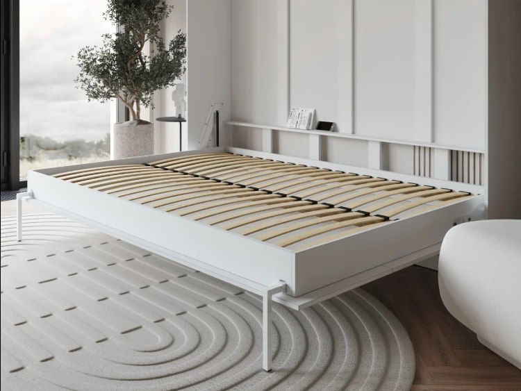 Cama Abatible 160x200 Horizontal (Profundidad Classic de 40 cm) Antracita / Ondas Antracita picture 10