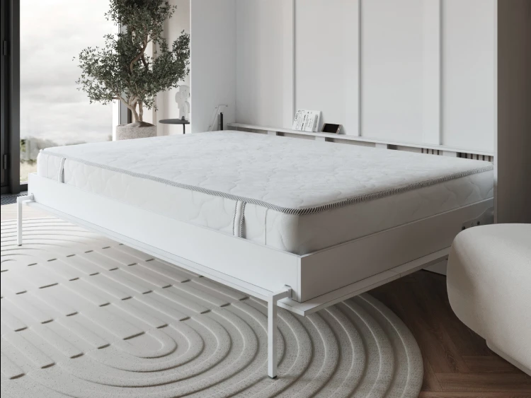 Cama Abatible 160x200 Horizontal (Profundidad Classic de 40 cm) Blanco picture 11