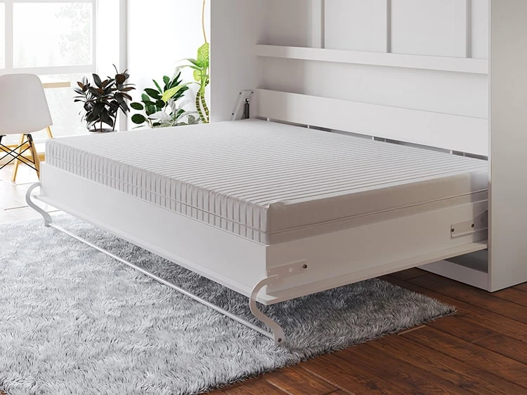 Cama Abatible 90x200 Horizontal (Profundidad standard de 45 cm) Antracita / Blanco picture 12