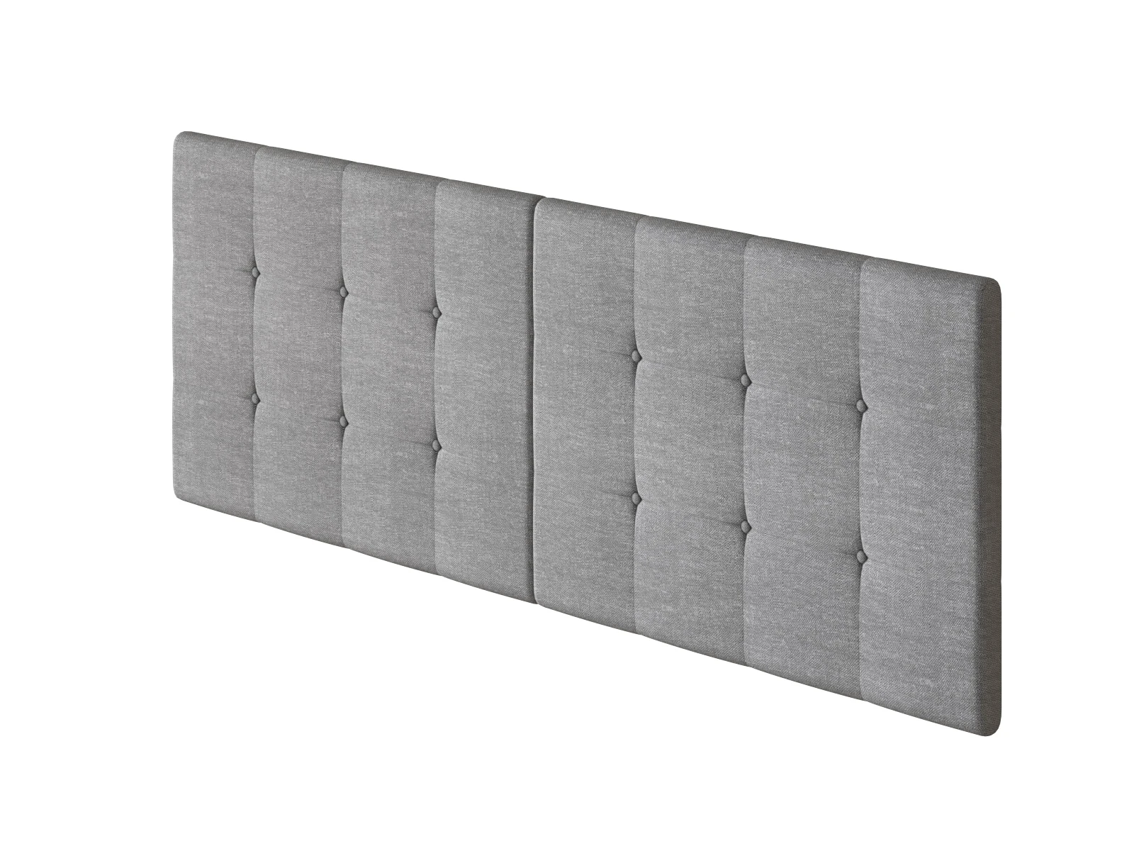 1 Sección Trasera Tapizada para Cama Murphy Estándar 160x200 Gris Melange