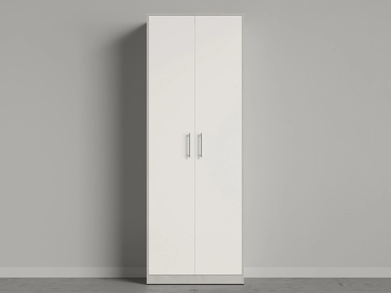 1 Gabinete 80 cm (Profundidad standard de 45 cm) Hormigón / Blanco