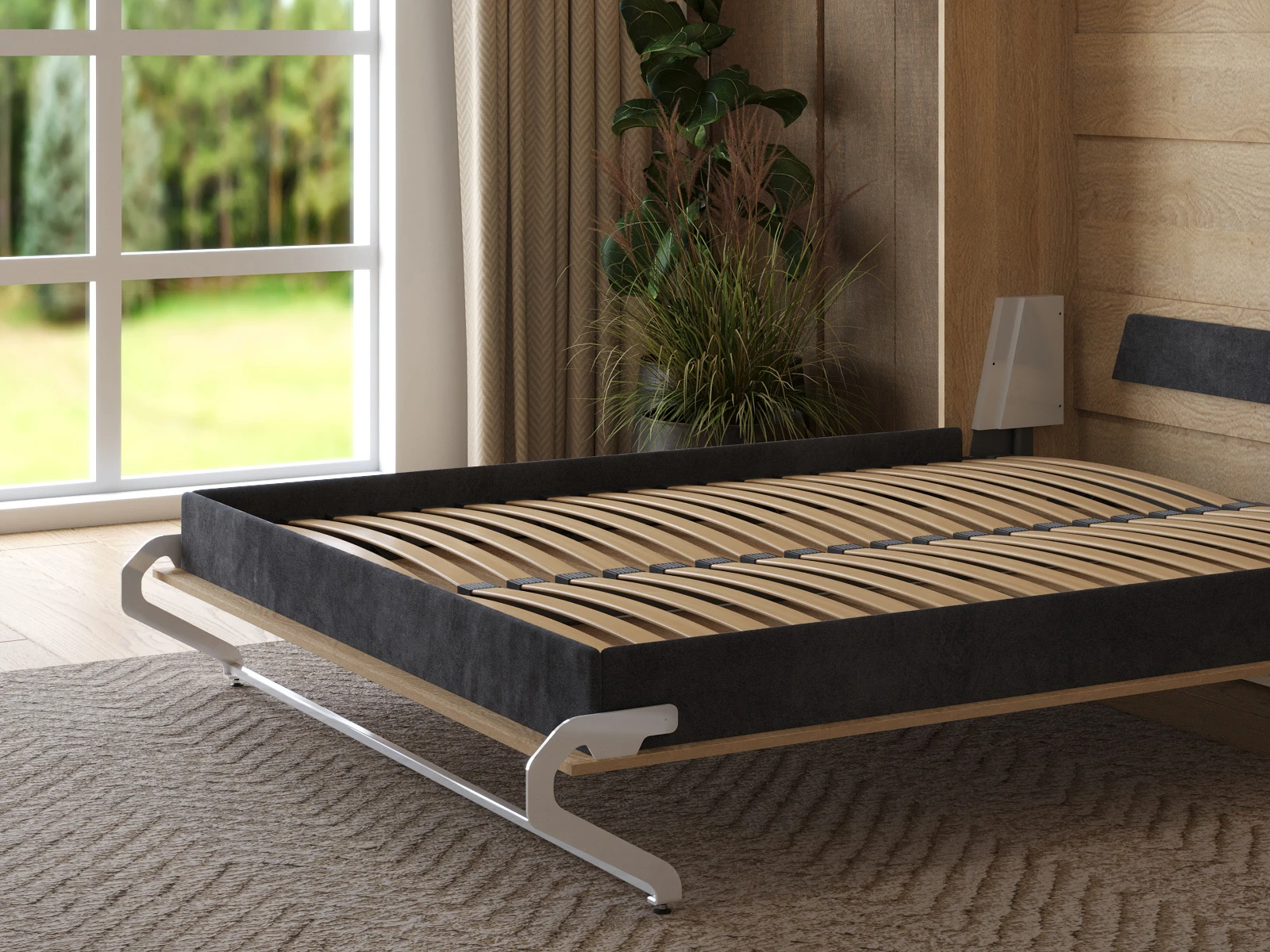 Cama Abatible 160x200 Vertical (M1 40 cm profundidad) Roble Kaiser picture 14