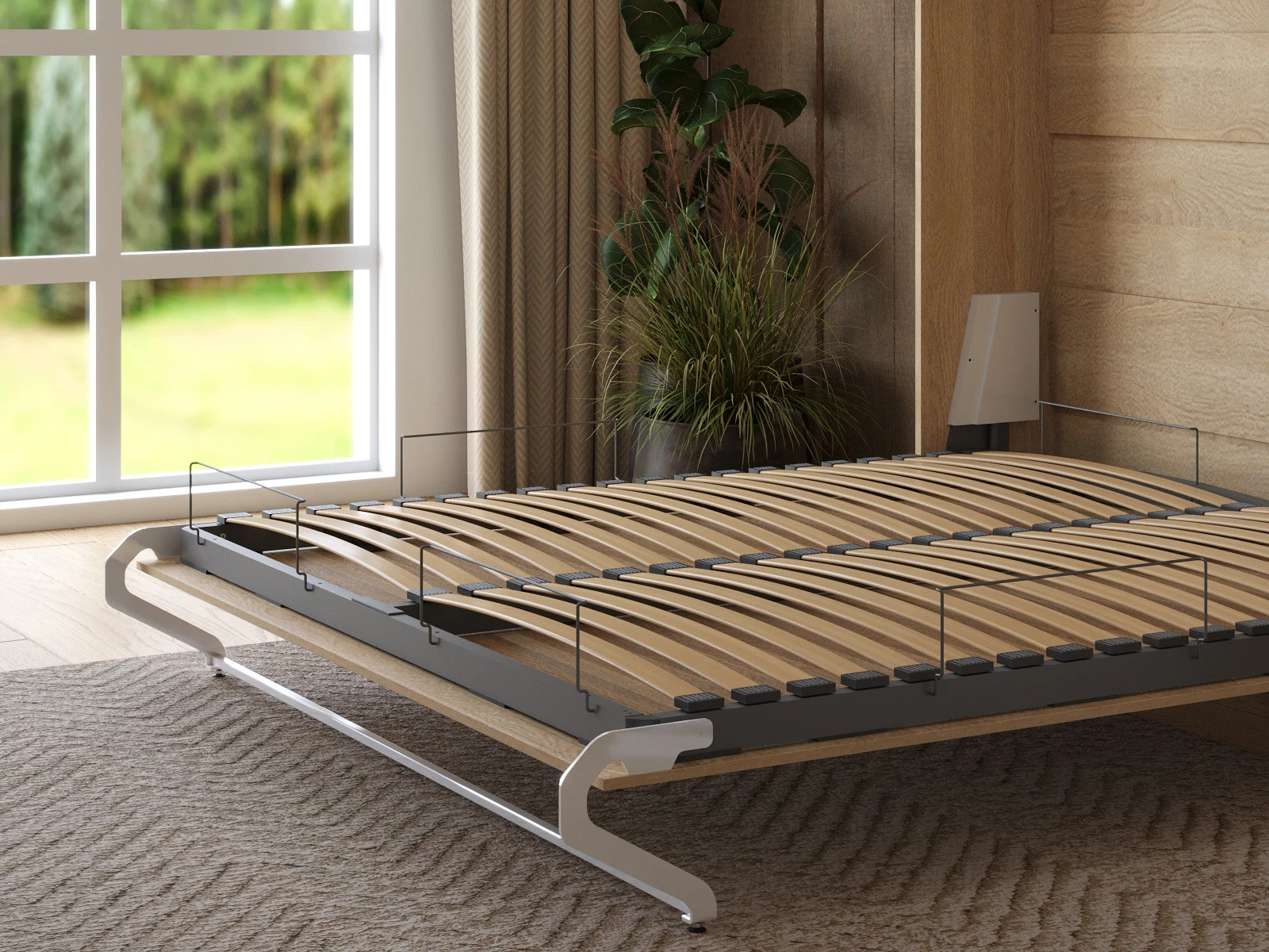 Cama Abatible 180x200 Vertical (M1 40 cm profundidad) Roble Kaiser  picture 12